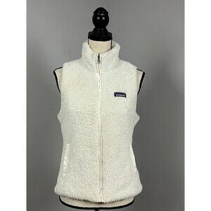 Patagonia Los Gatos Full Zip Fleece Vest White 25216 Women's Small